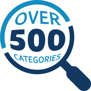 Over 500 Categories