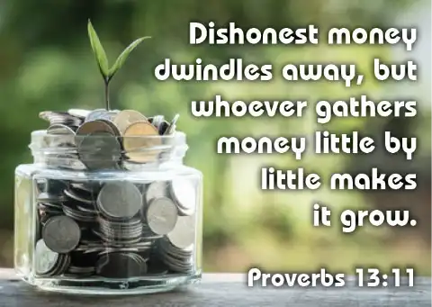 8907 Proverbs 13 11 Save money little by little 1