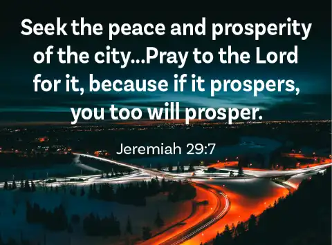 8931 Jeremiah 29 7 Pray for city