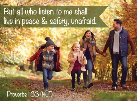 8628 Proverbs 1 33 Live in peace and safety