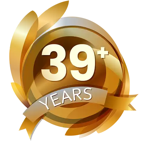 Over 39 Years Experience